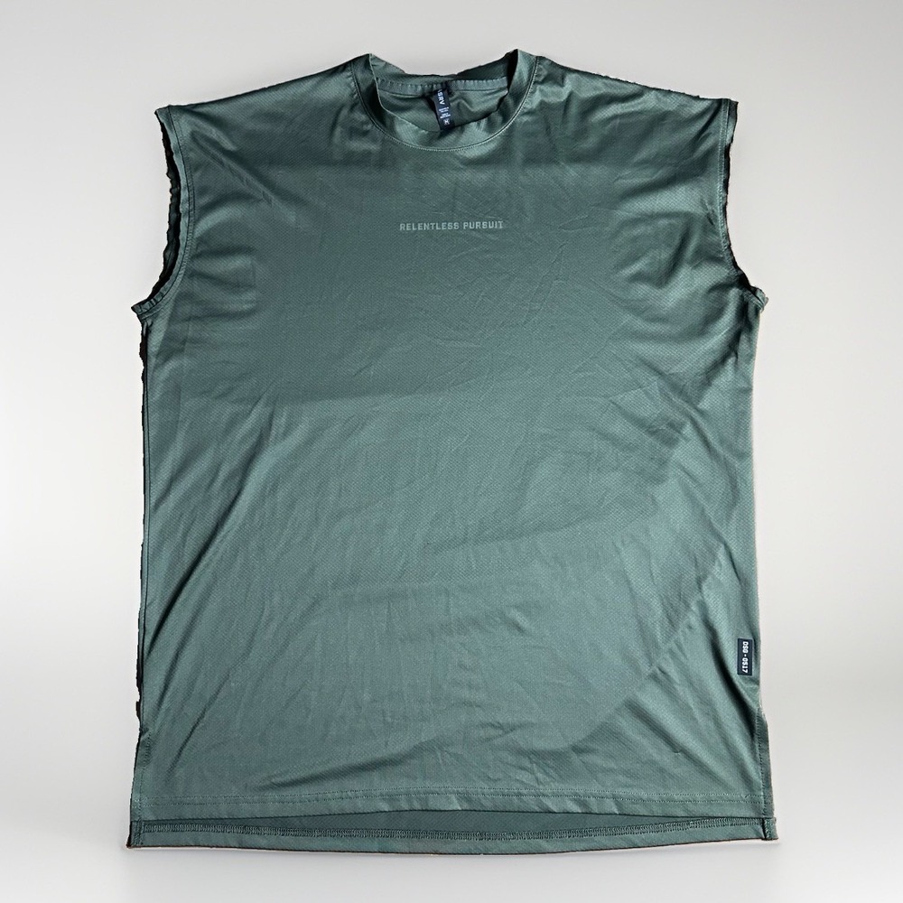 ASRV Relentless Pursuit Oversized Tee DSG-0517 Mens Medium Olive Performance Gym